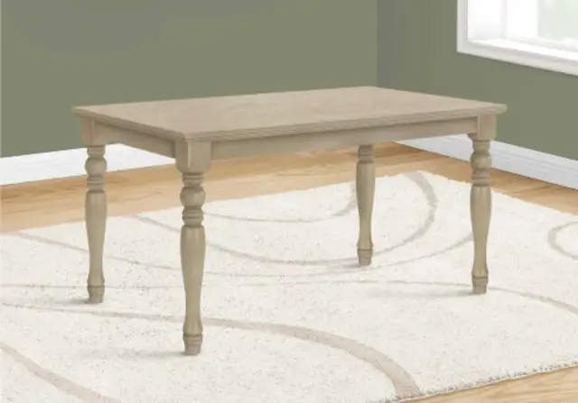 Luxury Dining Table, 60" Rectangular, Venee in Dining Tables & Sets in Markham / York Region - Image 3
