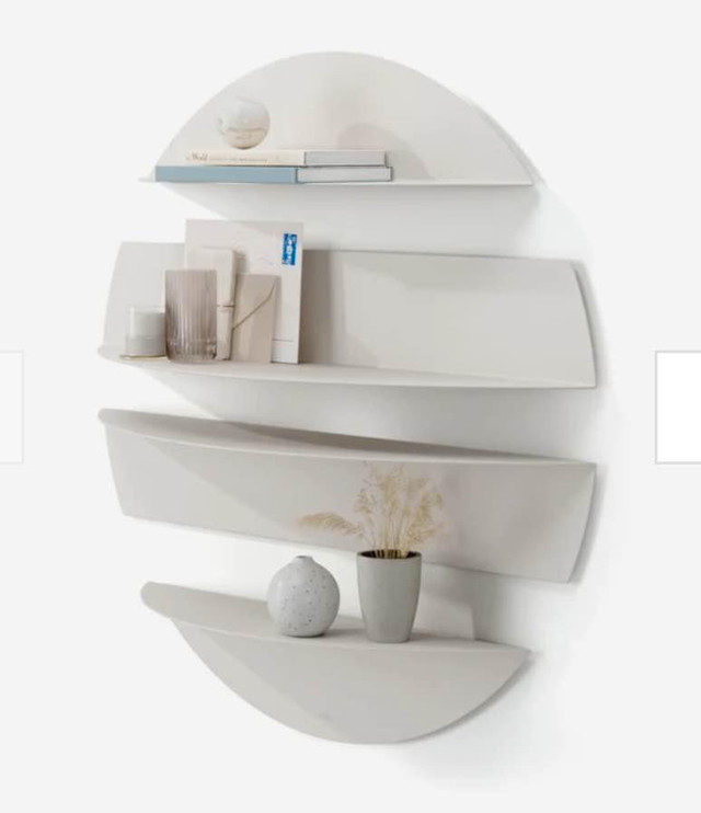 NEW-IN-BOX UMBRA Moon-Shaped Wall Shelf - WHITE in Home Décor & Accents in Calgary