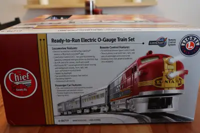 LIONEL train set complete and new in box. ready to run O-Gauge train set. Lots of extra track. Was p...