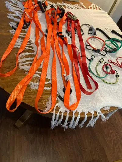 5 Ratchet Tie-Downs + Small Ones - $30, View more