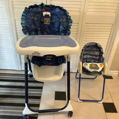 High chair  and matching doll chair , View more