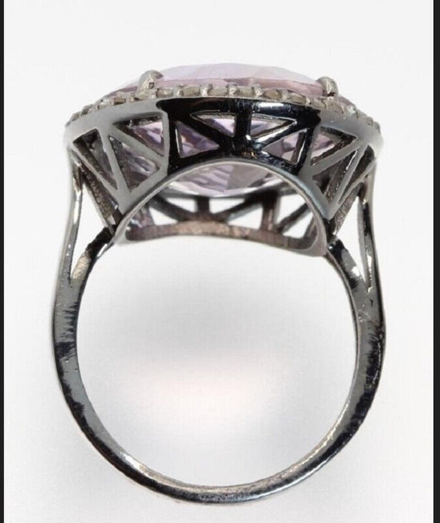 Art4u2enjoy (J) Amethyst and Diamond Ring Appr 2,825.00$ in Jewellery & Watches in Pembroke - Image 3