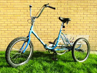 Worksman FOLDING Tricycle, 3-speed, Ready to Ride!,
