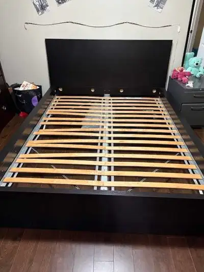 Queen size bed frame with headboard , View more