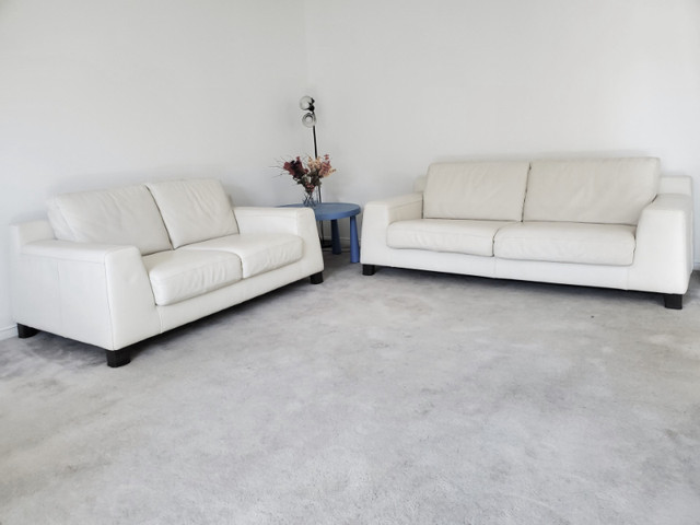 Itallian Natuzzi Buffalo leather sofa set, valued over 10.5k | Couches &  Futons | London | Kijiji