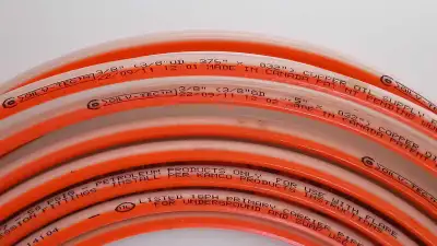 V-Tec Heating Oil Line 50' 3/8" Copper with protection, View more