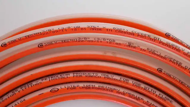 V-Tec Heating Oil Line 50' 3/8" Copper with protection in Plumbing, Sinks, Toilets & Showers in Longueuil / South Shore - Image 2
