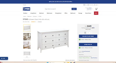 JYSK Dresser -like new, View more