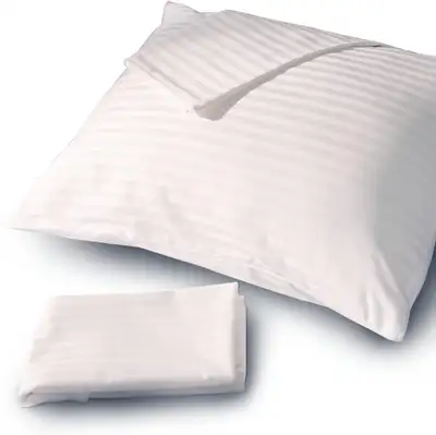 FeelAtHome 100% Cotton Pillow Protector with Zipper Waterproof, View more
