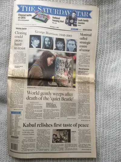 George Harrison (1943 - 2001) / Toronto Star Newspaper, View more
