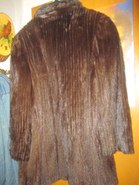 Mink Fur Coat Dark Brown Made In Denmark