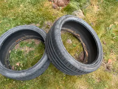 Two tires in perfect condition $100 for the pair.