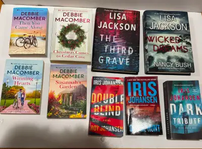 Books-Lisa Jackson, Debbie Macomber,etc, View more