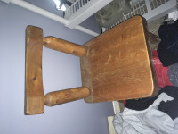 Wood log Chair set 4