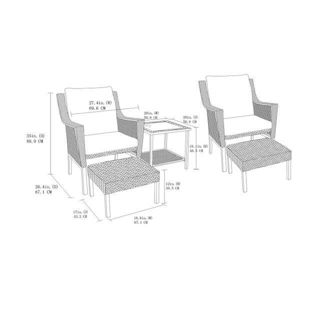 Brandnew 9 pc. patio chaat set in Patio & Garden Furniture in Mississauga / Peel Region - Image 4