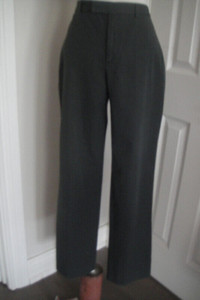 Women Banana Republic Stretch Green Dress Pants, Sz 4R Waist 27"