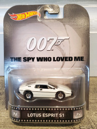 1:64 Hot Wheels Retro 007 James Bond Lotus Esprit S1 White