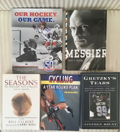 Books for Sports Lovers- Hockey, Baseball,Cycling, View more