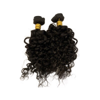 100% Human Curly Hair 12” Weft Extensions Natural Dark 