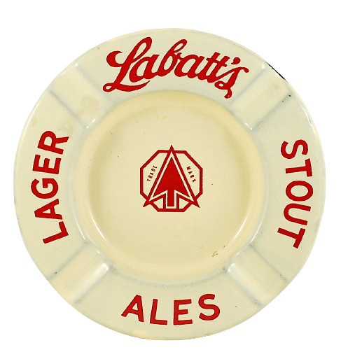 Labatt's Stout Lager Ale Trademark Logo Vintage 1920's Ash Tray in Arts & Collectibles in Markham / York Region