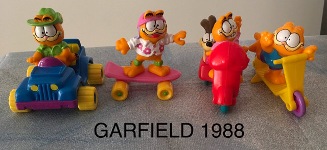 Figurines Garfield 1988 (McDonald)  in Arts & Collectibles in Trois-Rivières