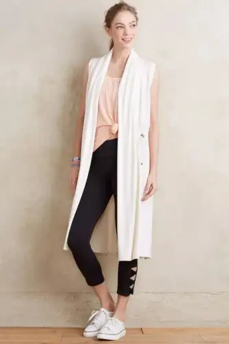 Saturday Sunday for Anthropologie Duster Vest White - Small, View more