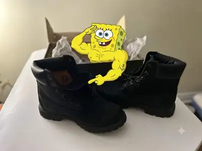 Timberland Black Boots size 8w-39, View more