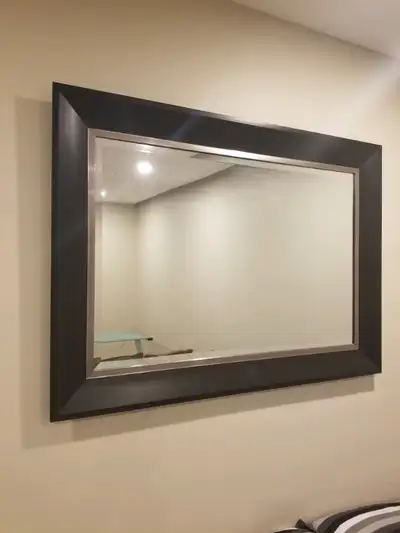 Espresso Wall Rectangle (43in. x 32in.) Elegant Mirror, View more