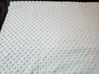 Aqua Bubble Fabric (~1.5 yards) and Aqua Minky Fabric (~2 yards)