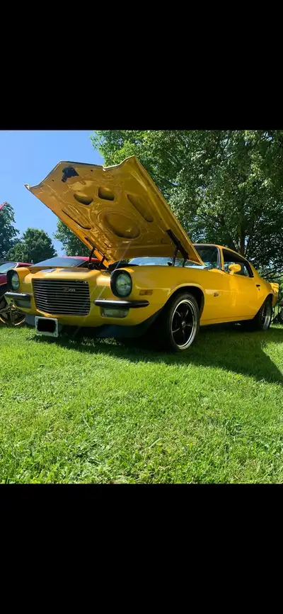 1973 Camaro Z28. -406 built small block 10:5:1 pistons roller top end with aluminum heads. -Holley T...