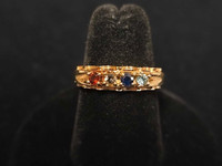 10k Yellow Gold Gemstone Ring Size 7