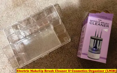Electric MakeUp Brush Cleaner & Cosmetics Organizer (LNIB), View more