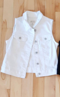 Veste en jeans blanche fille 10-12 ans