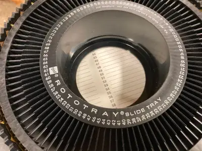 Pair of GAF Rototray Slide Trays w/ boxes, 100 Slides, like new, View more