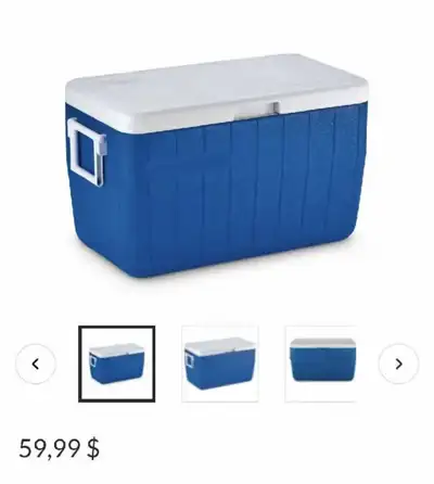 Large Coleman chiller 48-quart (45.4L) hard cooler, like new, View more