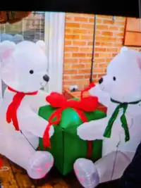 Inflatable polar bears
