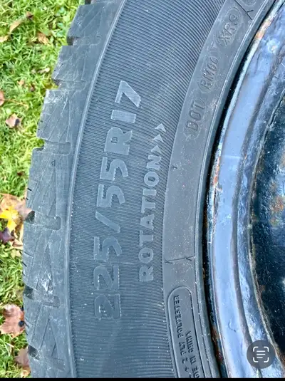 4 used tires with rims.