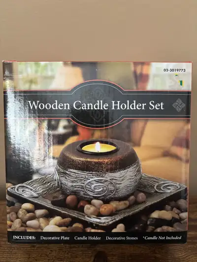 Wooden Candle Holder Set, View more