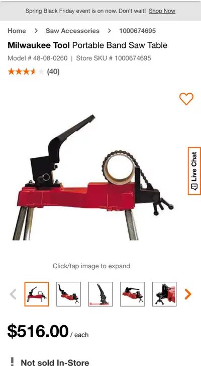 Milwaukee band saw table clamp , View more