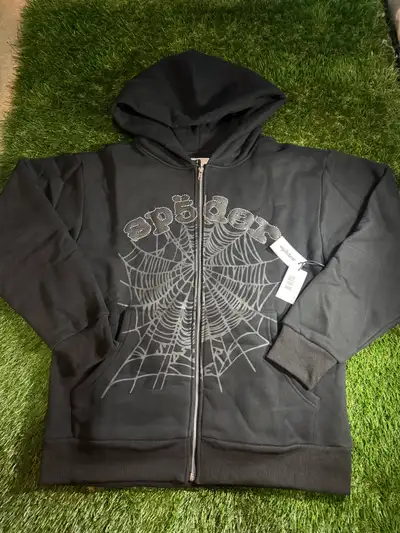 Rhinestone spider hoodie, View more