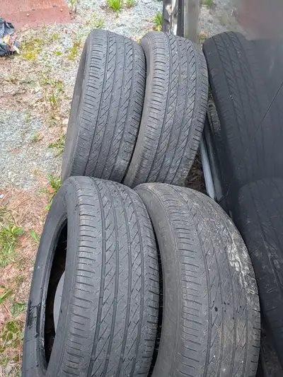 Set of 4 all season tires with a seasons wear left. Tire size is 215/65R16