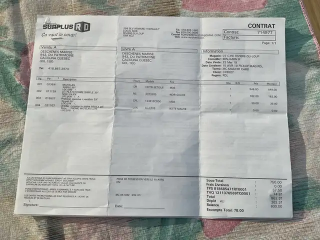 Base de lit simple avec matelas in Beds & Mattresses in Rimouski / Bas-St-Laurent - Image 4