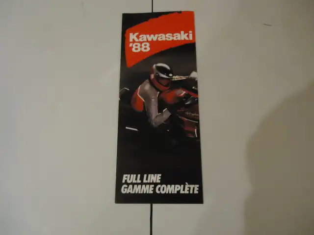 1988 Kawasaki Full Line Brochure. New. Can Mail in Canada