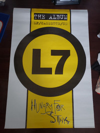 L7 Hungry For Stink 1994 Original 40 X 60 INCH SUBWAY POSTER