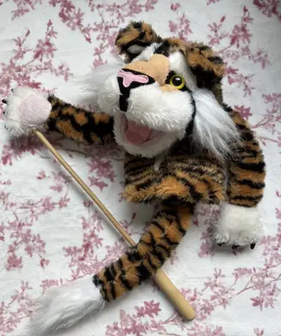 Plush Tiger Hand Puppet – ‘Melissa & Doug’ (Like New), View more