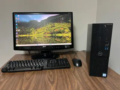 Dell Optiplex 3060 SFF, NVMe SSD, i7 8700, HDMI, DVD RW, Win 11, View more
