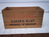 Vintage Hereford, Corned Beef Wooden Box