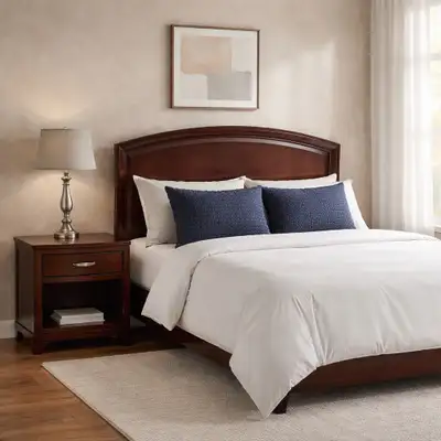Double Bed with Nightstand, View more