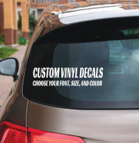 Custom Vinyl Decals - Make Your Own Personalized Decal - Cars
