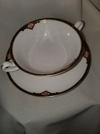 10 SPODE BOULLION SOUP BOWLS AND PLATE DISCONTINUED